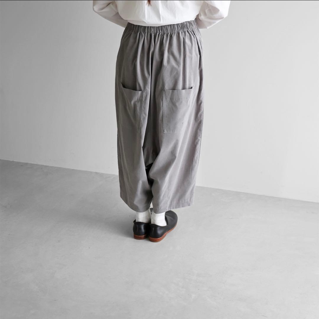 huis 遠州織物 みじんコール サルエルバルーンパンツ コーデュロイ