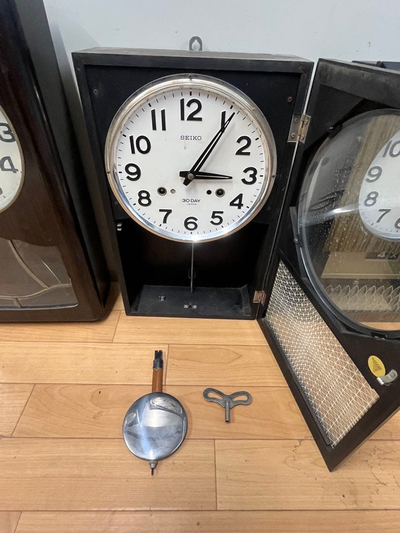 振り子時計 ゼンマイ式 4個まとめて　SEIKO セイコー社アンティーク