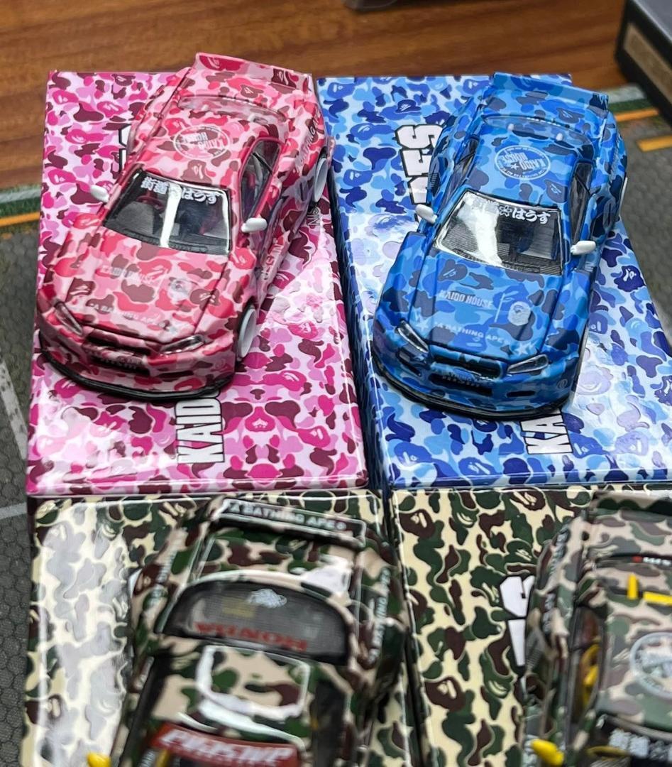 MINIGT KAIDO★HOUSE R34 スカイライン BAPE 4セット
