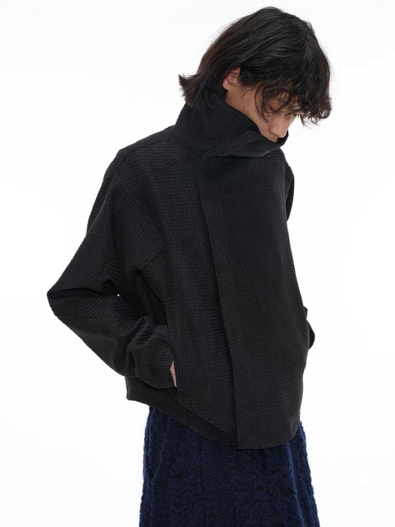 JCAESAR ZIPPER-JACKET WITH H斜めジップジャケット短丈