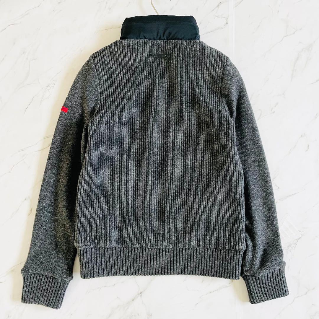 【日本製】マスターバニーエディション　ニットジャケット 裏地付きフード収納