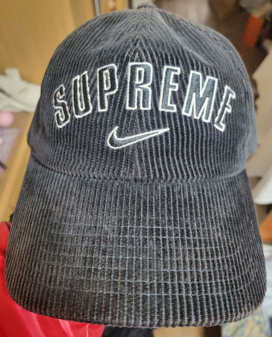 帽子 Supreme Nike Arc Corduroy 6-Panel Black