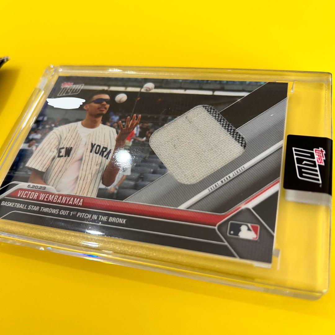 ウェンバンヤマ　レリックカード　ドラフト前日　ヤンキース始球式　直筆サイン無し