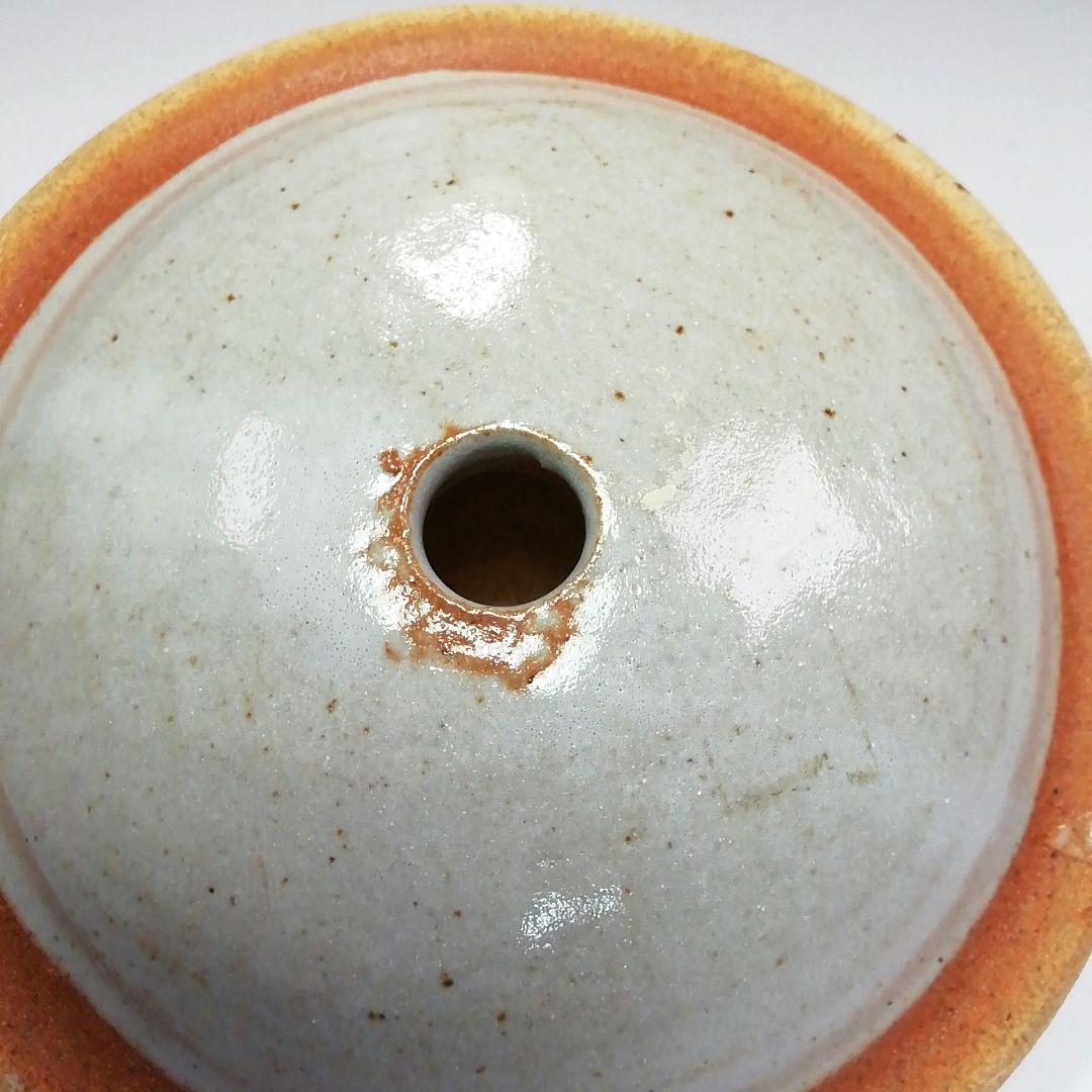 Ｓ２８９　水指　『麦藁手四季団扇』『松古窯　佐久間芳丘』　共箱　茶道具