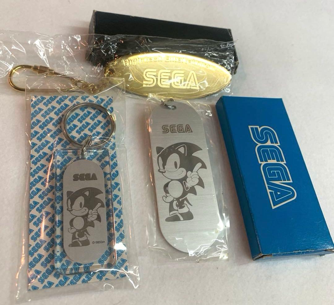 【希少品】SEGA 非売品キーホルダー3種類➕オマケ付2個　ヴィンテージ