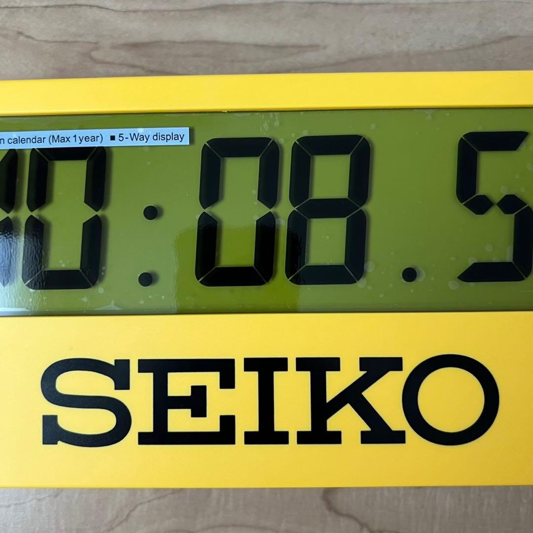 SEIKO デジタル時計 イエロー セイコー スポーツタイマークロック レア
