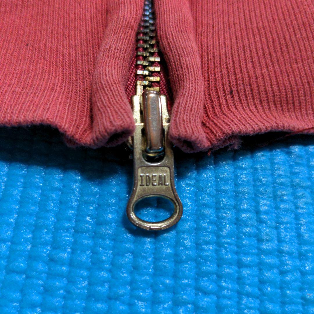 ビンテージ チャンピオン ジップパーカー レッド S