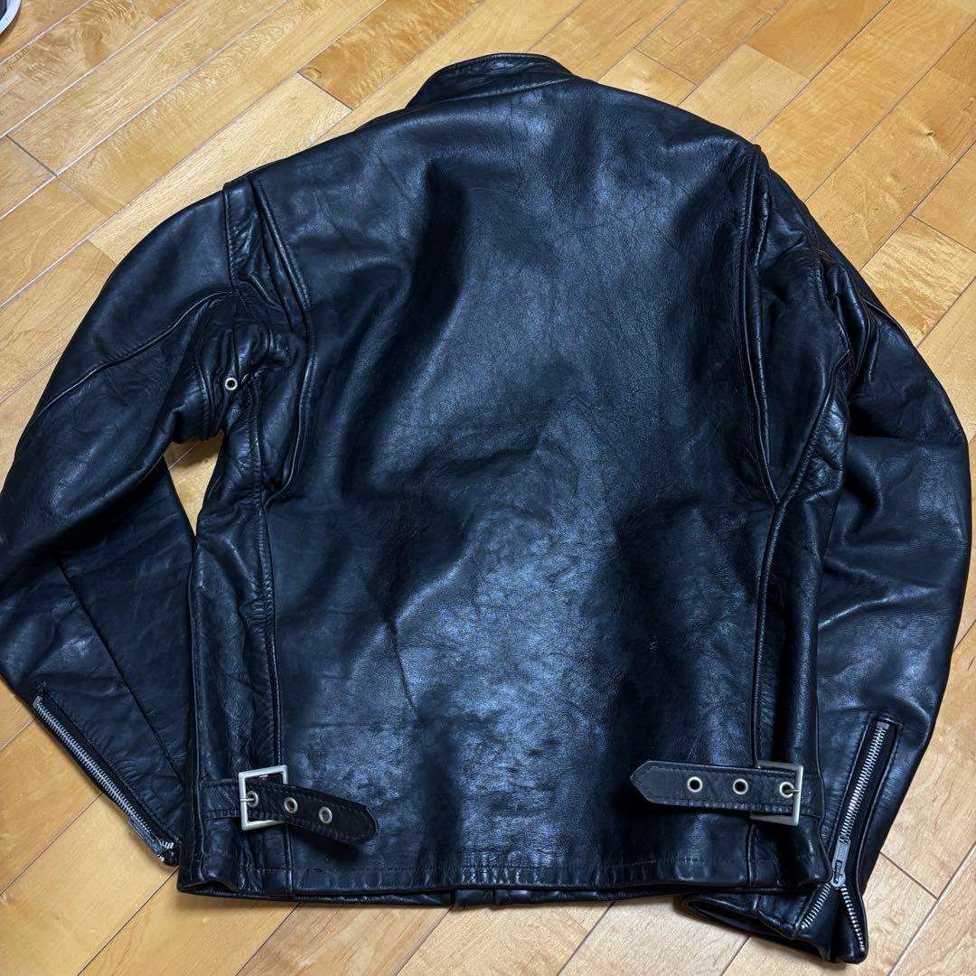 Schott シングルライダース　レザージャケット　641 ブラック　36