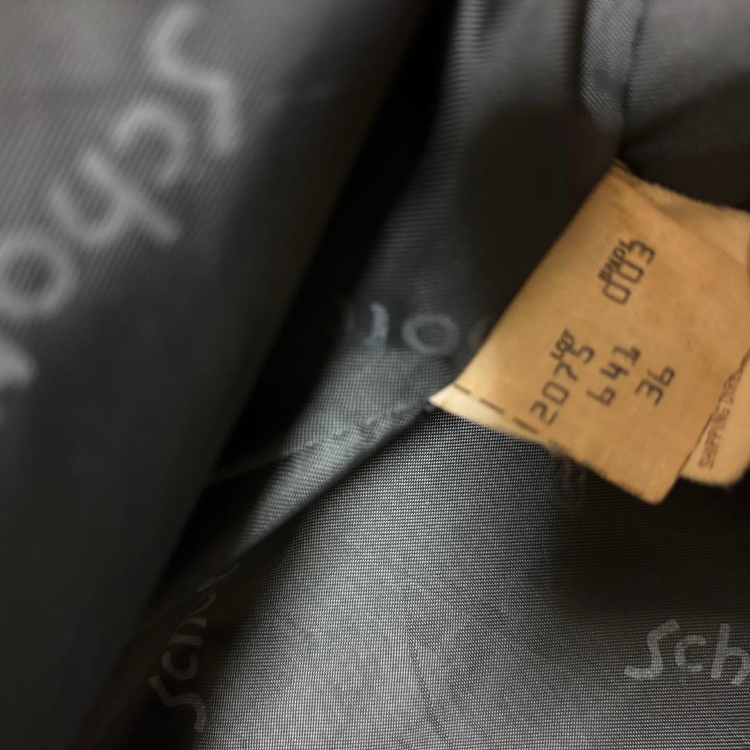 Schott シングルライダース　レザージャケット　641 ブラック　36