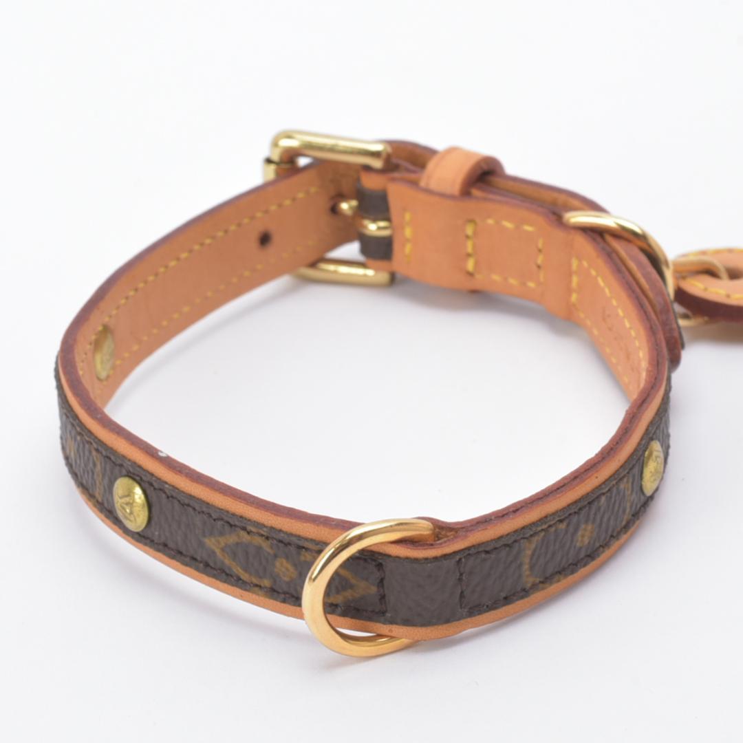 極美品 ルイヴィトン コリエ・バクスターPM 首輪 モノグラム 小型犬 箱付き