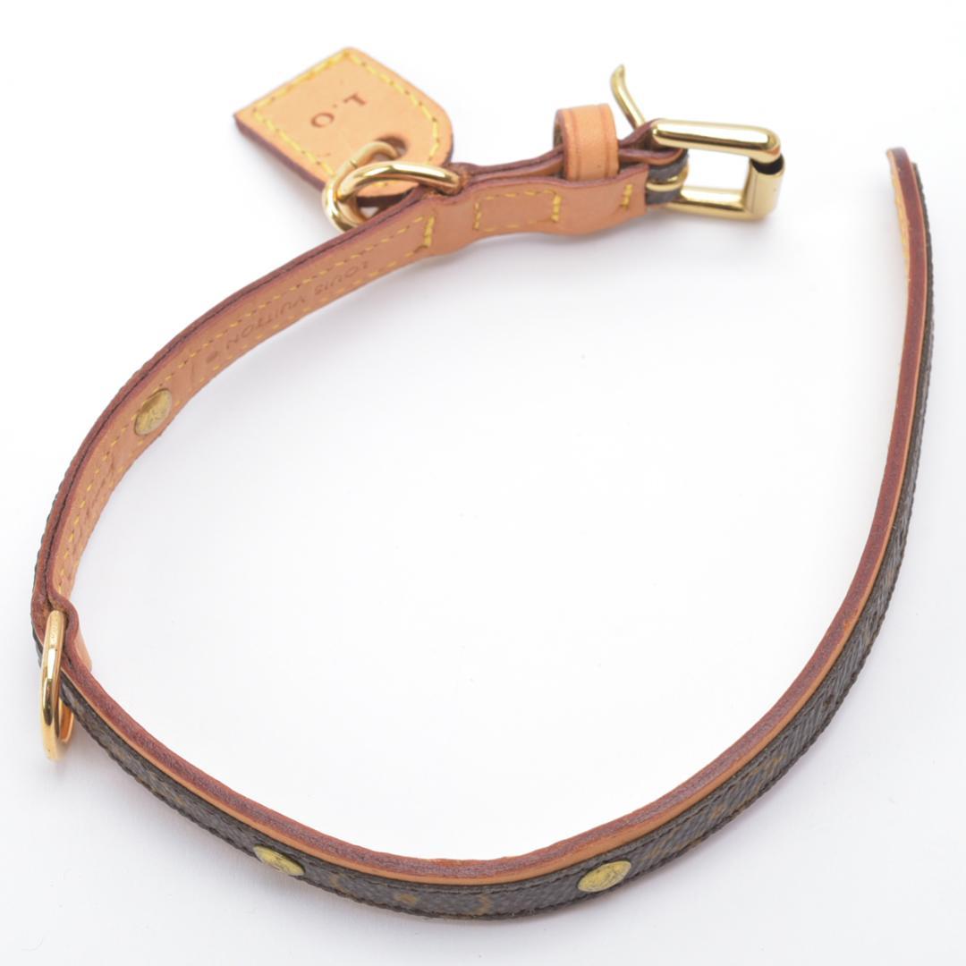 極美品 ルイヴィトン コリエ・バクスターPM 首輪 モノグラム 小型犬 箱付き