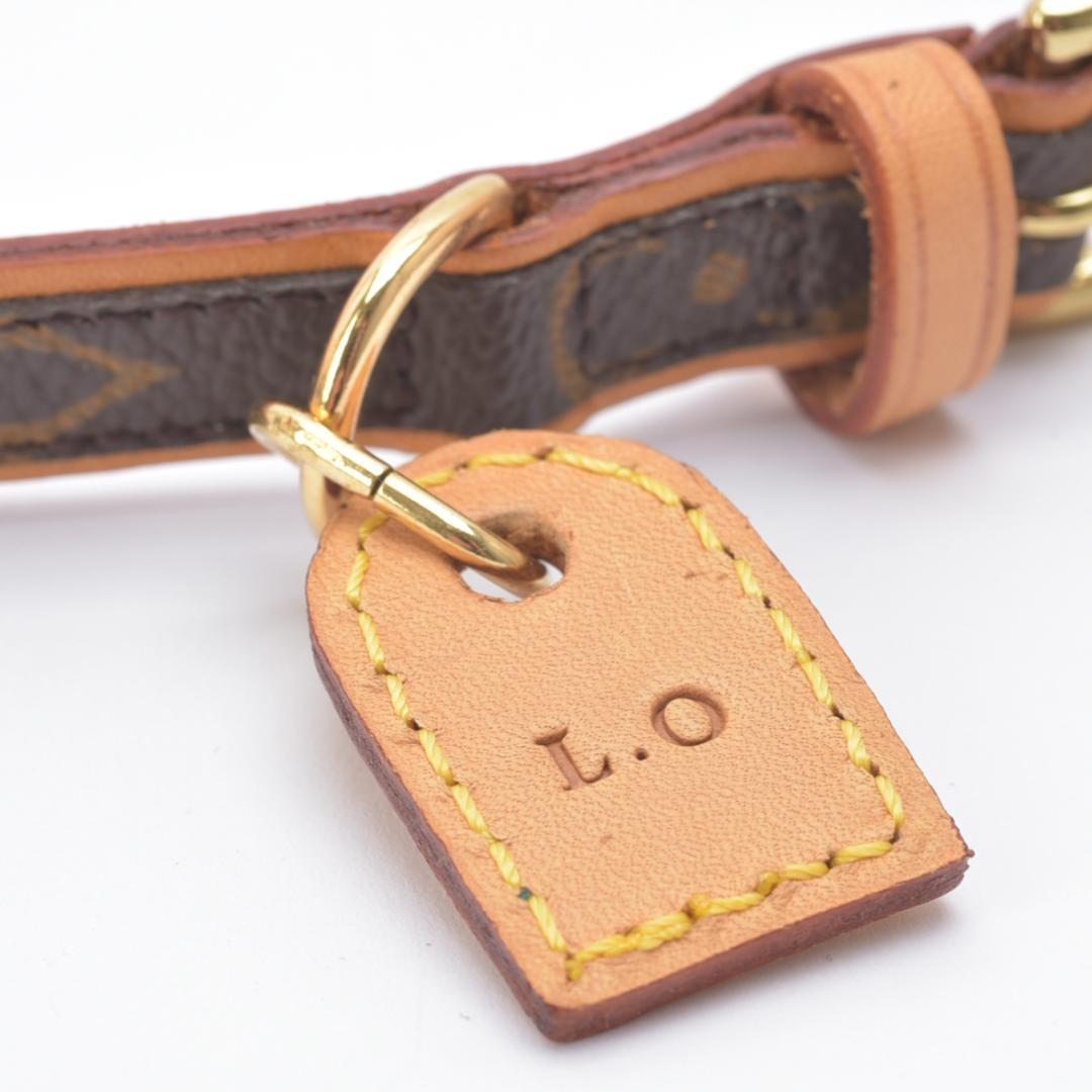 極美品 ルイヴィトン コリエ・バクスターPM 首輪 モノグラム 小型犬 箱付き