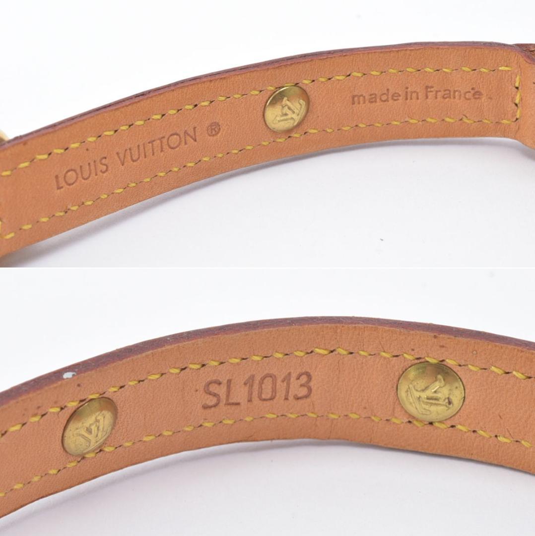 極美品 ルイヴィトン コリエ・バクスターPM 首輪 モノグラム 小型犬 箱付き