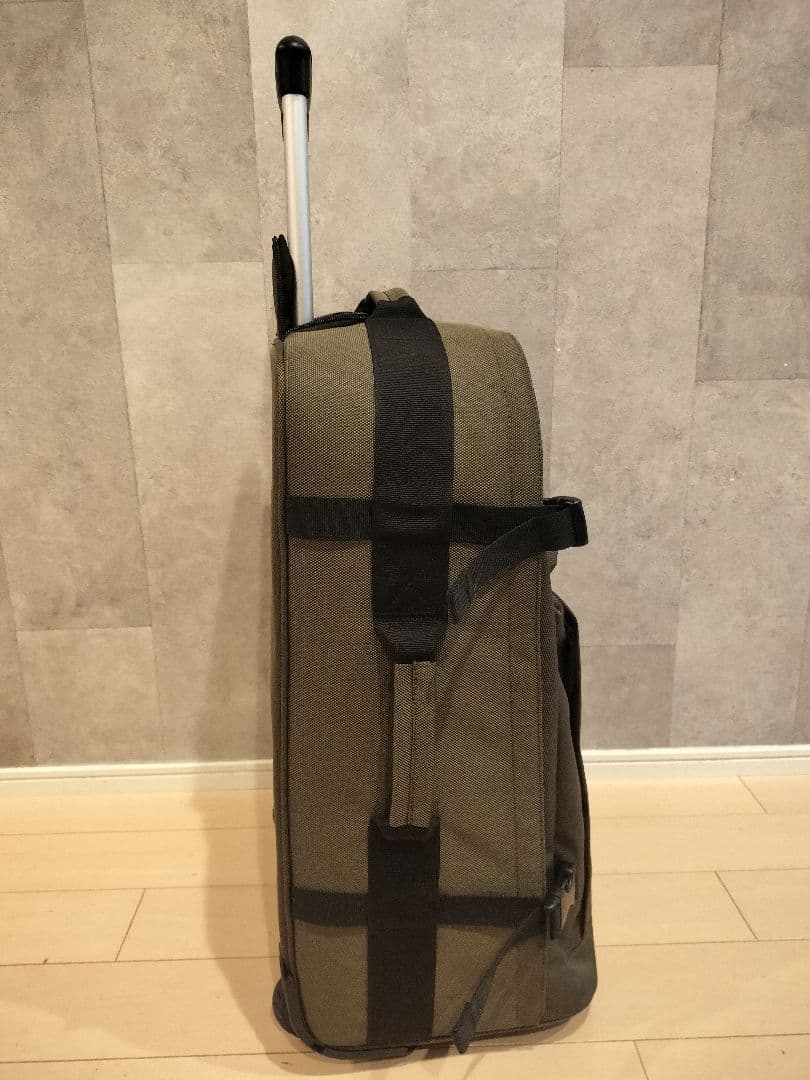 【美品】無印良品 撥水ソフトキャリーケース 40L　カーキ色