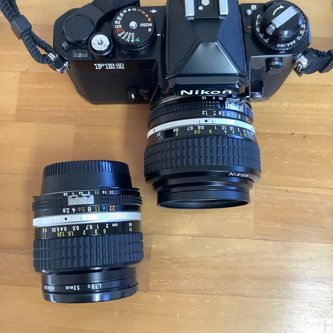 Nikon FE2 一眼レフカメラ レンズ2本セット