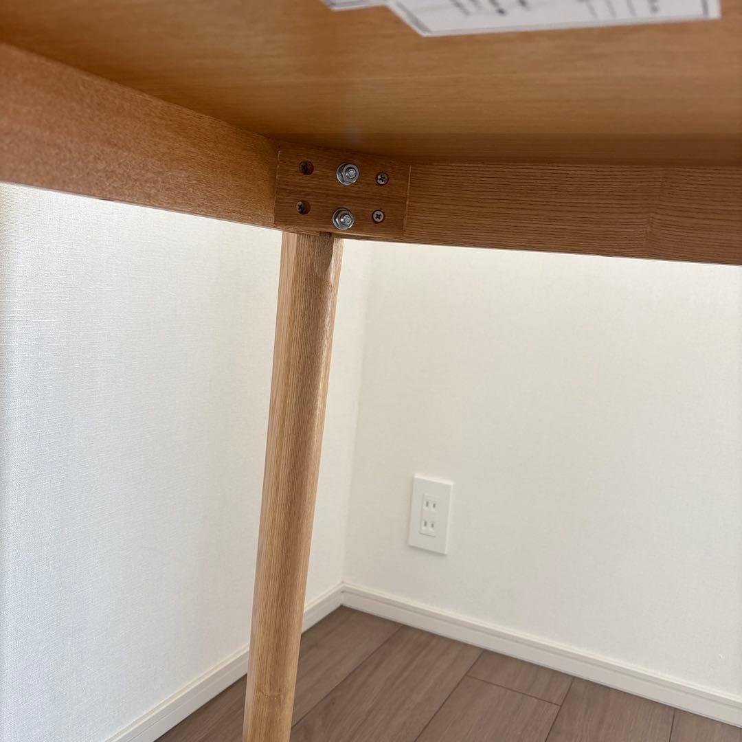 【マロン】ニトリ ダイニングテーブル(ロレイン5 80 LBR)