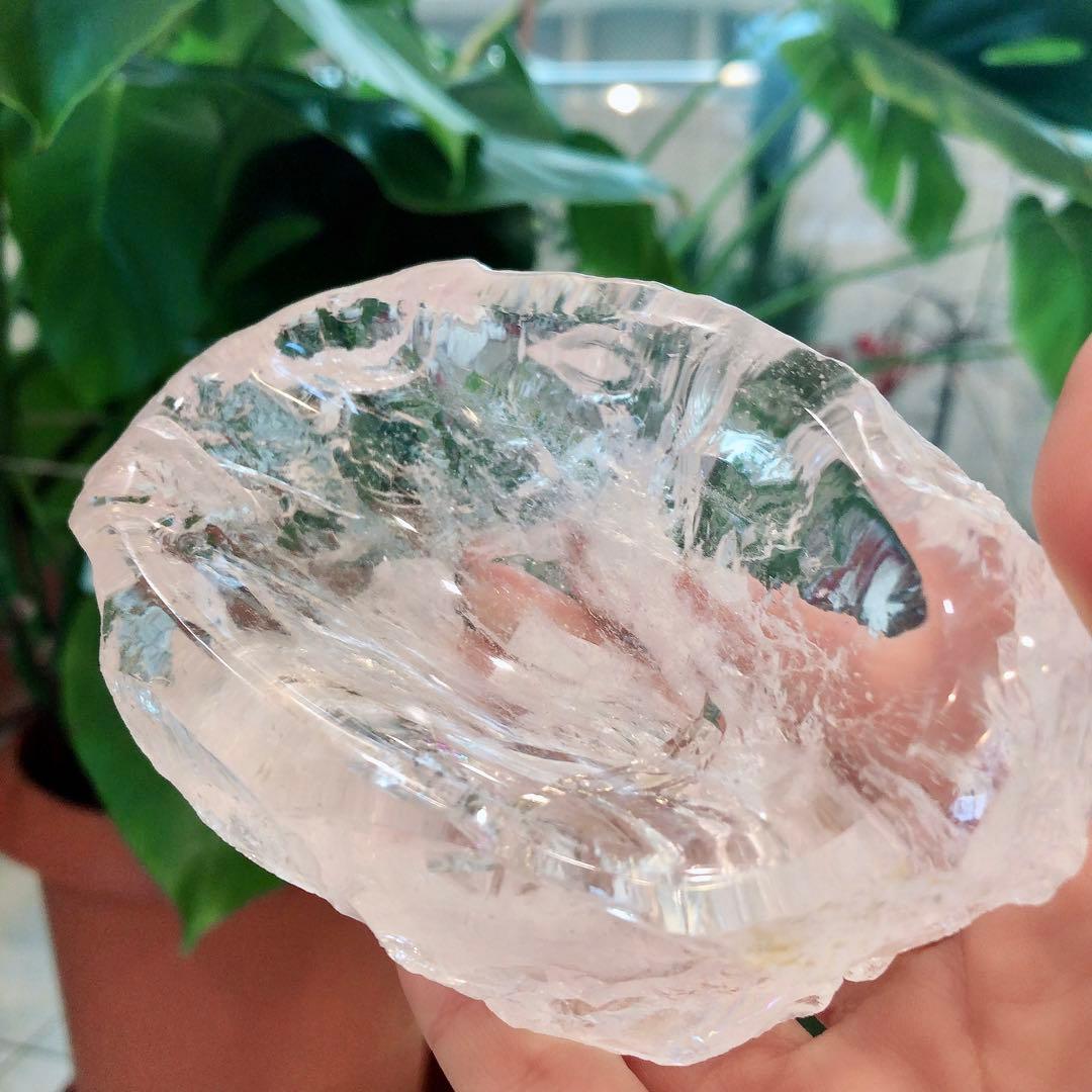 【ラスト一点再入荷】レインボー入りロッククリスタルプレート