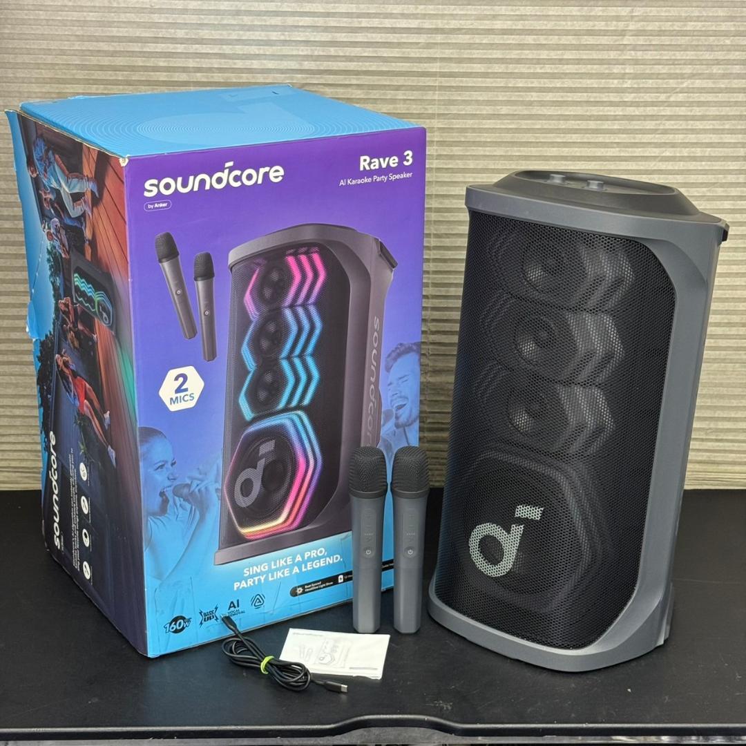 ☆Anker　SOUNDCORE　RAVE3　カラオケスピーカー　BTスピーカー