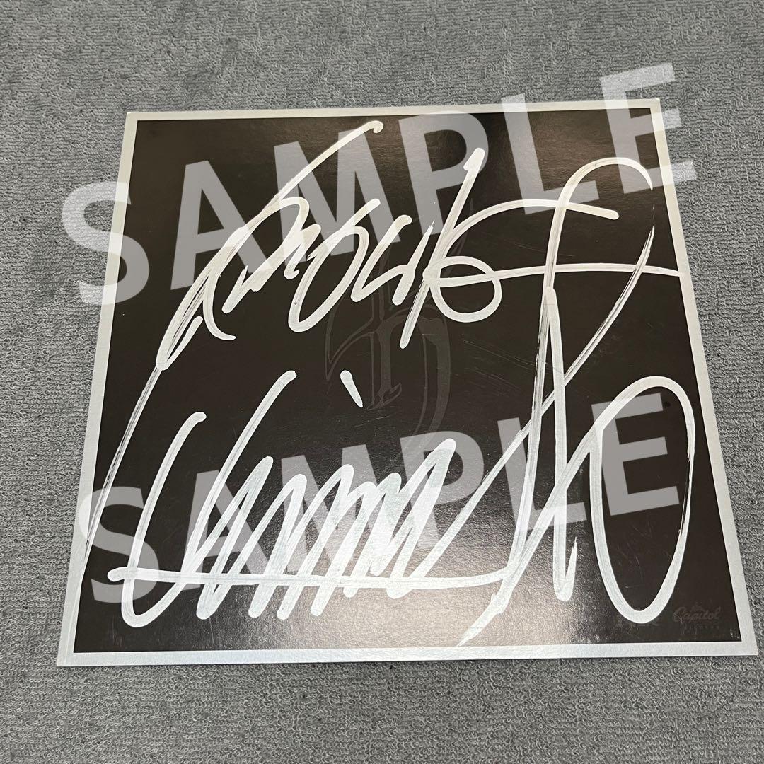 氷室京介 直筆サイン色紙 シルバー ロゴ入り