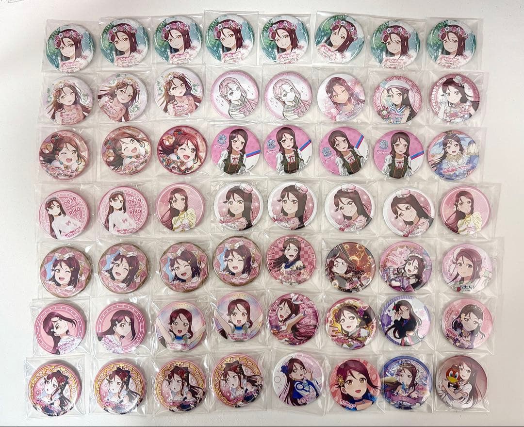 ラブライブ　サンシャイン　Aqours 桜内梨子 缶バッジ　まとめ売り　56枚