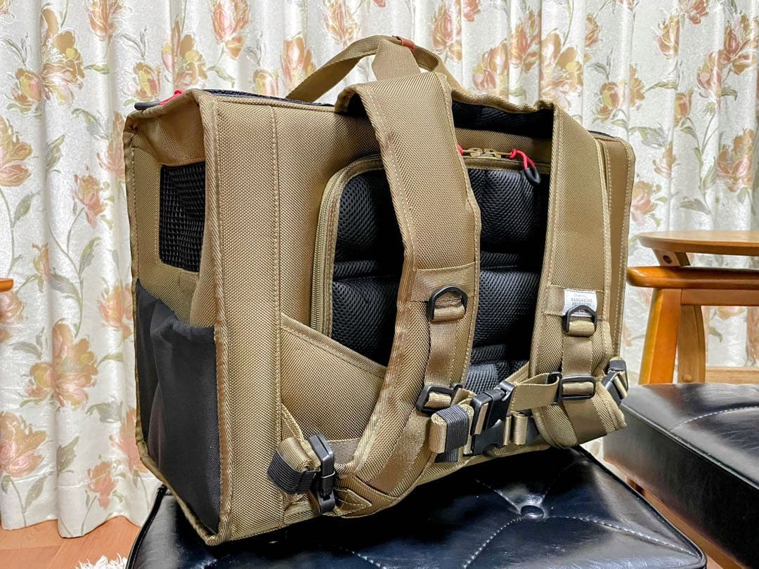 マンダリンブラザーズブリクストン キャリーバックパックワイド ブラウンMサイズ