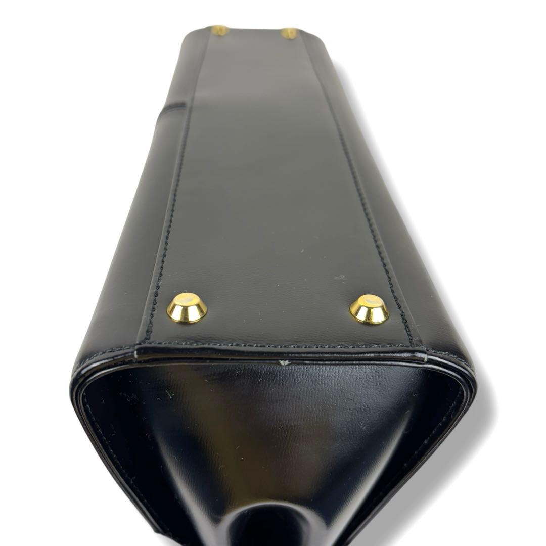 極美品 イブサンローラン カサンドラ ハンドバック レザー ロゴ YSL 黒