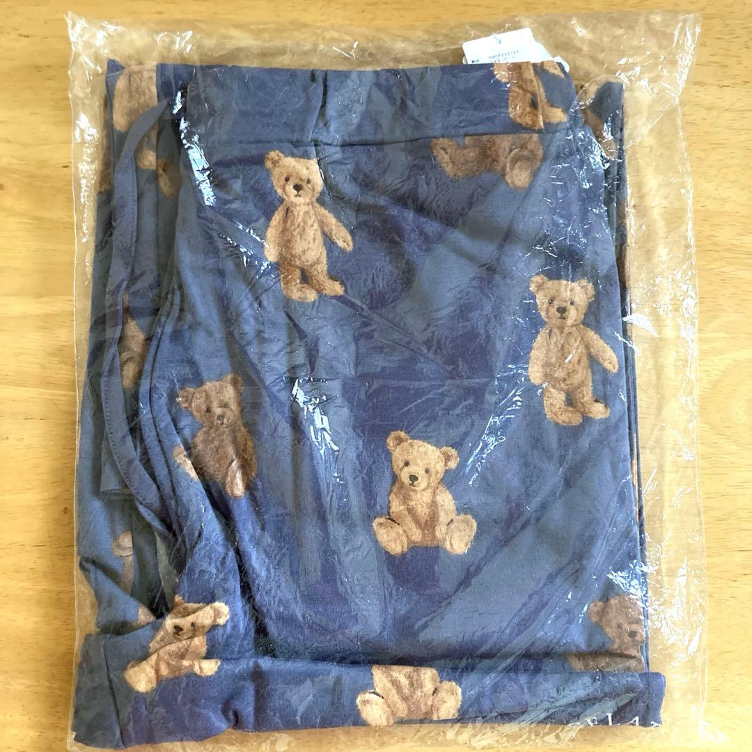 ジェラートピケ　くま　Tシャツ　ロングパンツ　ルームウエア
