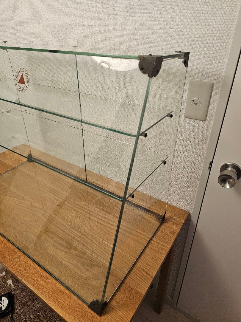 【梱包発送たのメル便】昭和レトロ アンティーク ガラスショーケース