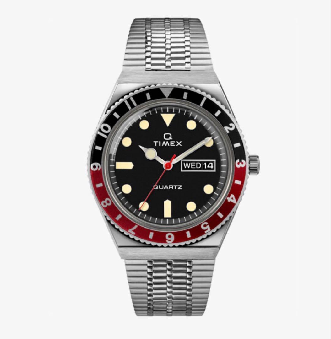 Q TIMEX ブラック x レッド　tx-tw2u61300