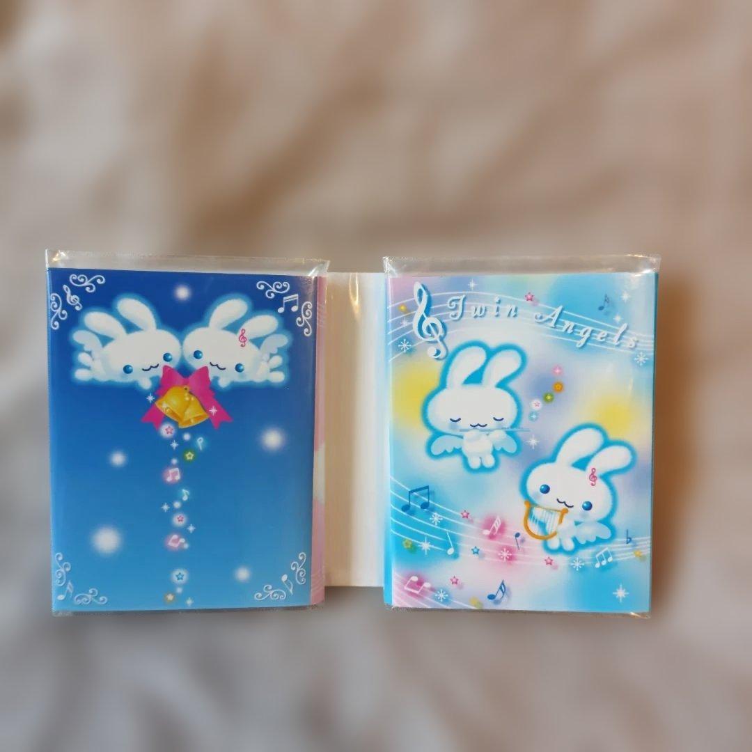新品　San-X ツインエンジェル うさぎ パタパタメモ 平成レトロ 2004