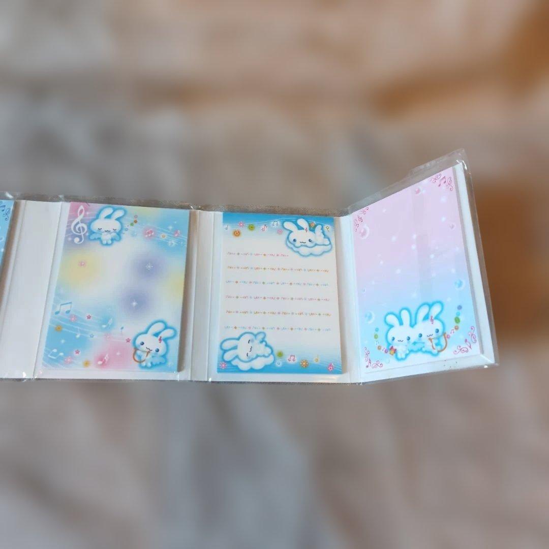 新品　San-X ツインエンジェル うさぎ パタパタメモ 平成レトロ 2004