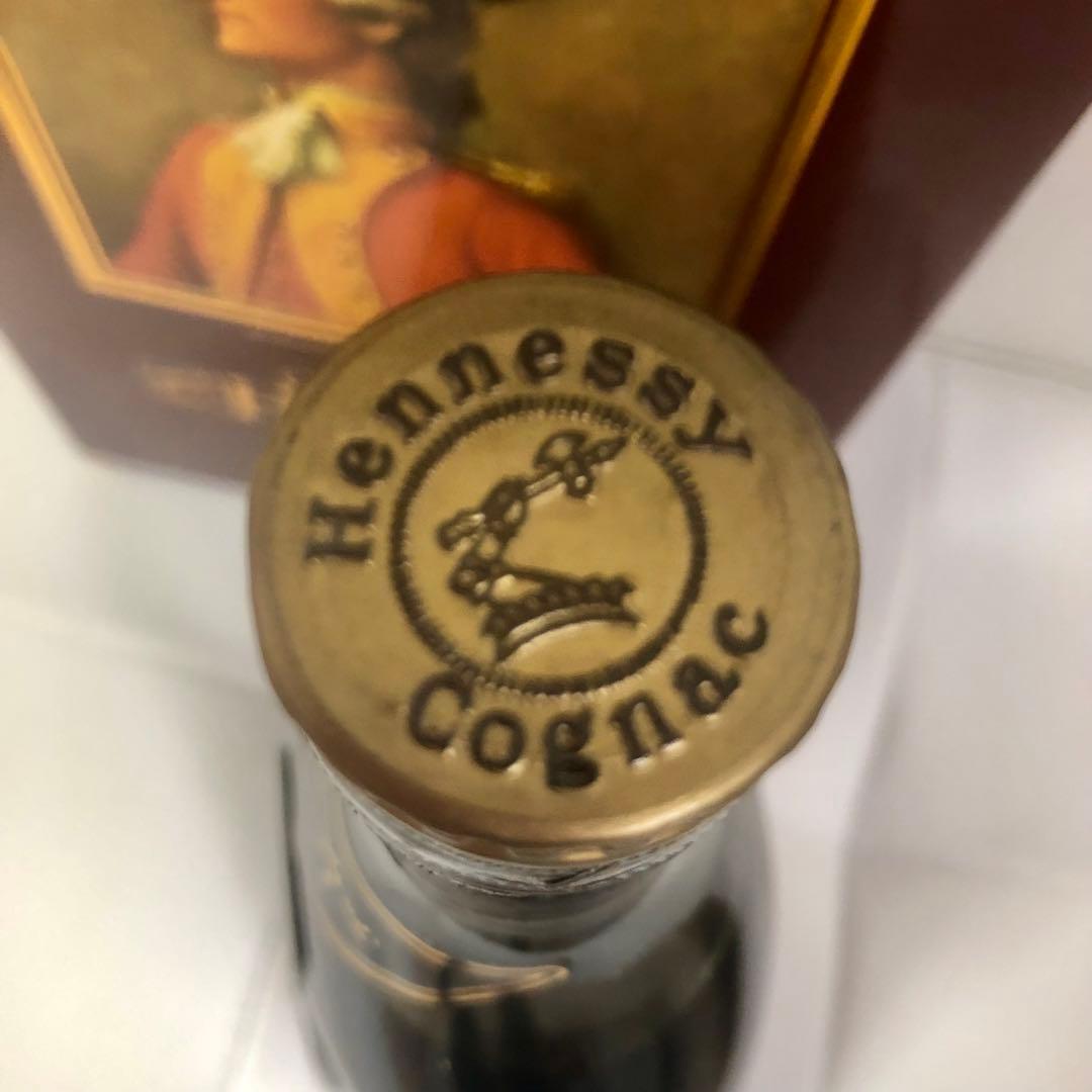 古酒　Hennessy XO ブランデー　金キャップ　グリーンボトル