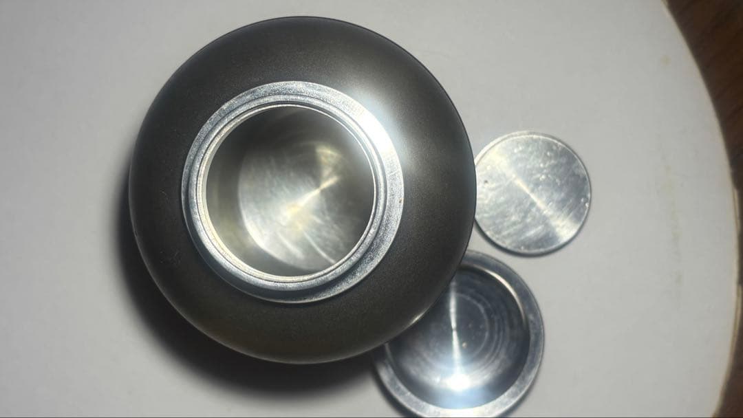 （鉛）金属製 茶道具 松の木彫刻