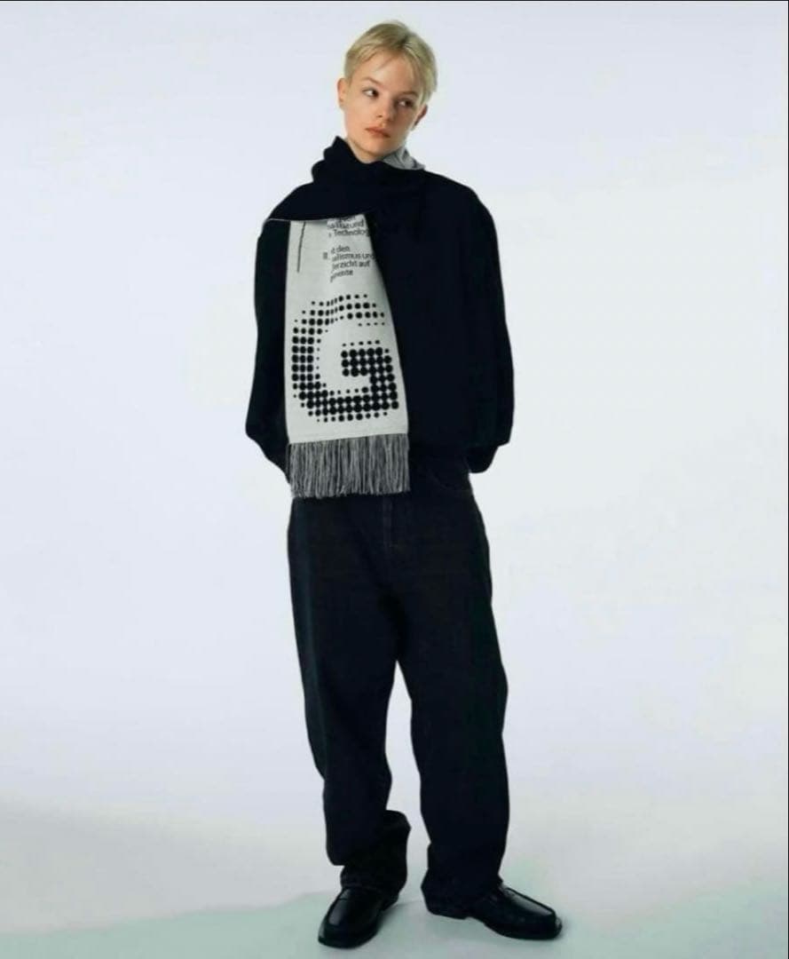 gadid anoniem GUERIN / BLACK ブラック マフラー