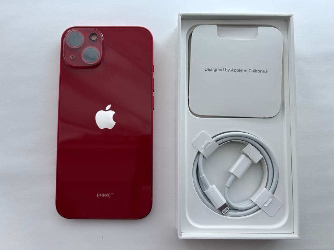iPhone 13 128GB バッテリー85% simフリー レッド