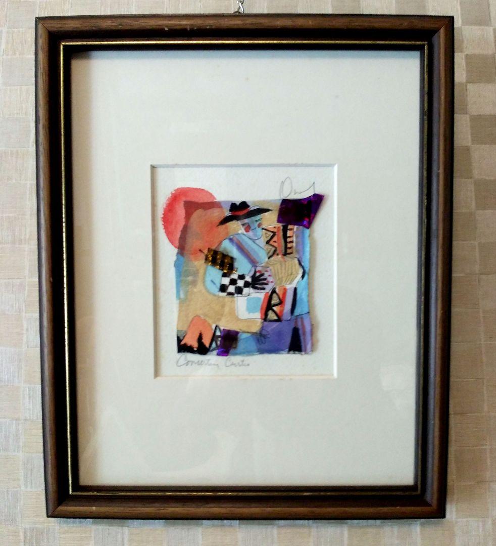 アメリカの女性作家キャシィ·ドナヘイのコラージュ作品。明るく自由な表現が楽しい。