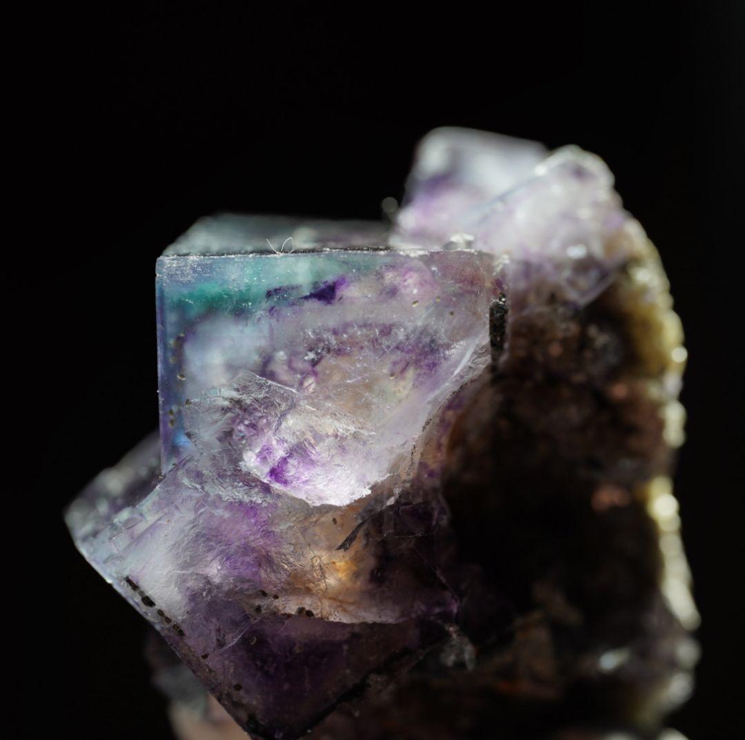 バイカラー ヤオガンシャン フローライト 鉱物標本 蛍石