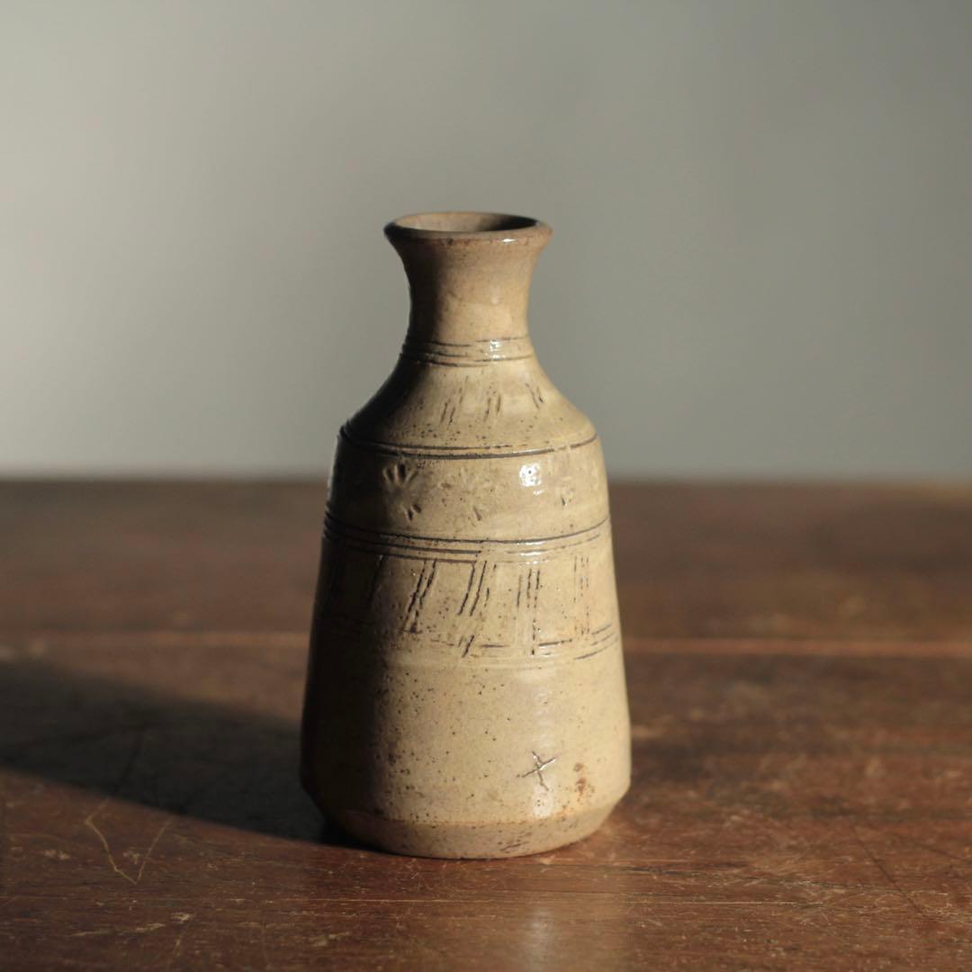美濃 彫文 徳利 江戸時代 古美術 古道具 アンティーク 酒器