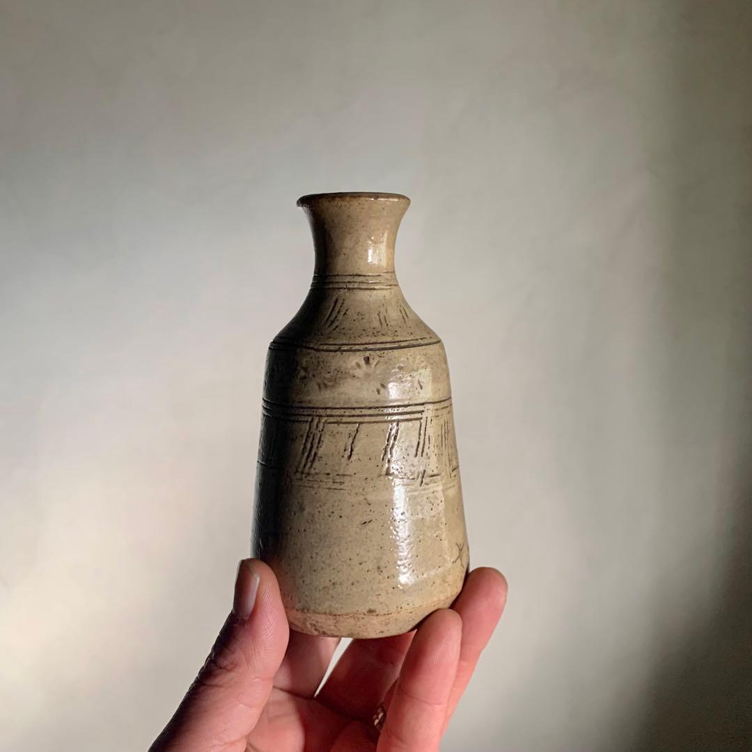 美濃 彫文 徳利 江戸時代 古美術 古道具 アンティーク 酒器