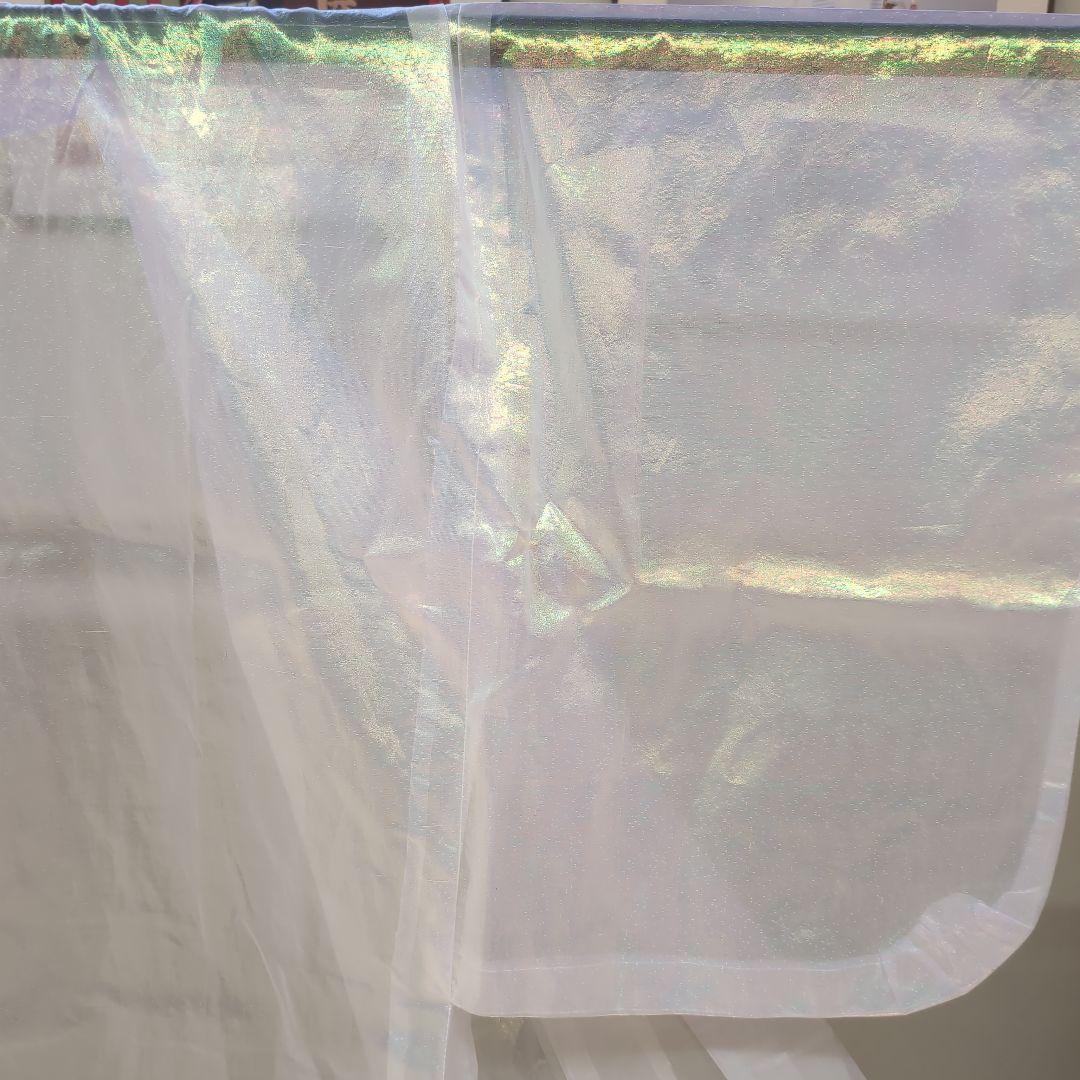 踊り着物、 オーガンジー 真珠パール色