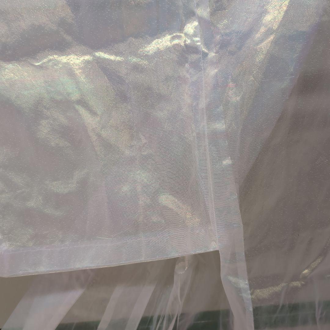 踊り着物、 オーガンジー 真珠パール色