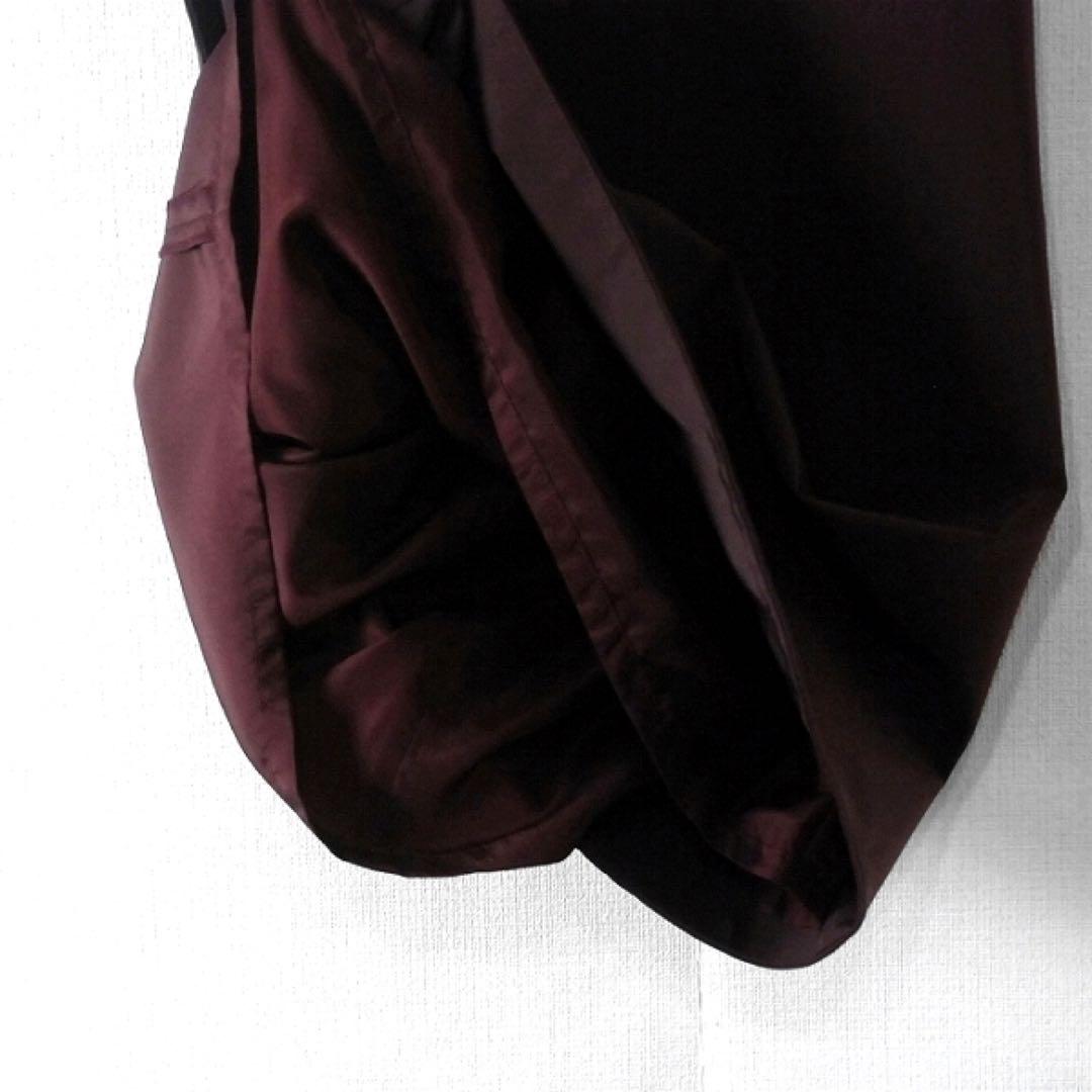 プラダ / Aライン スカート 38 茶 ストレッチ 裏地付 通勤 ミモレ丈