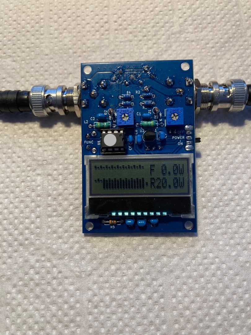 【値下】小型QRP用通過型VSWR メーター・キット組立調整済 HF/50MHz