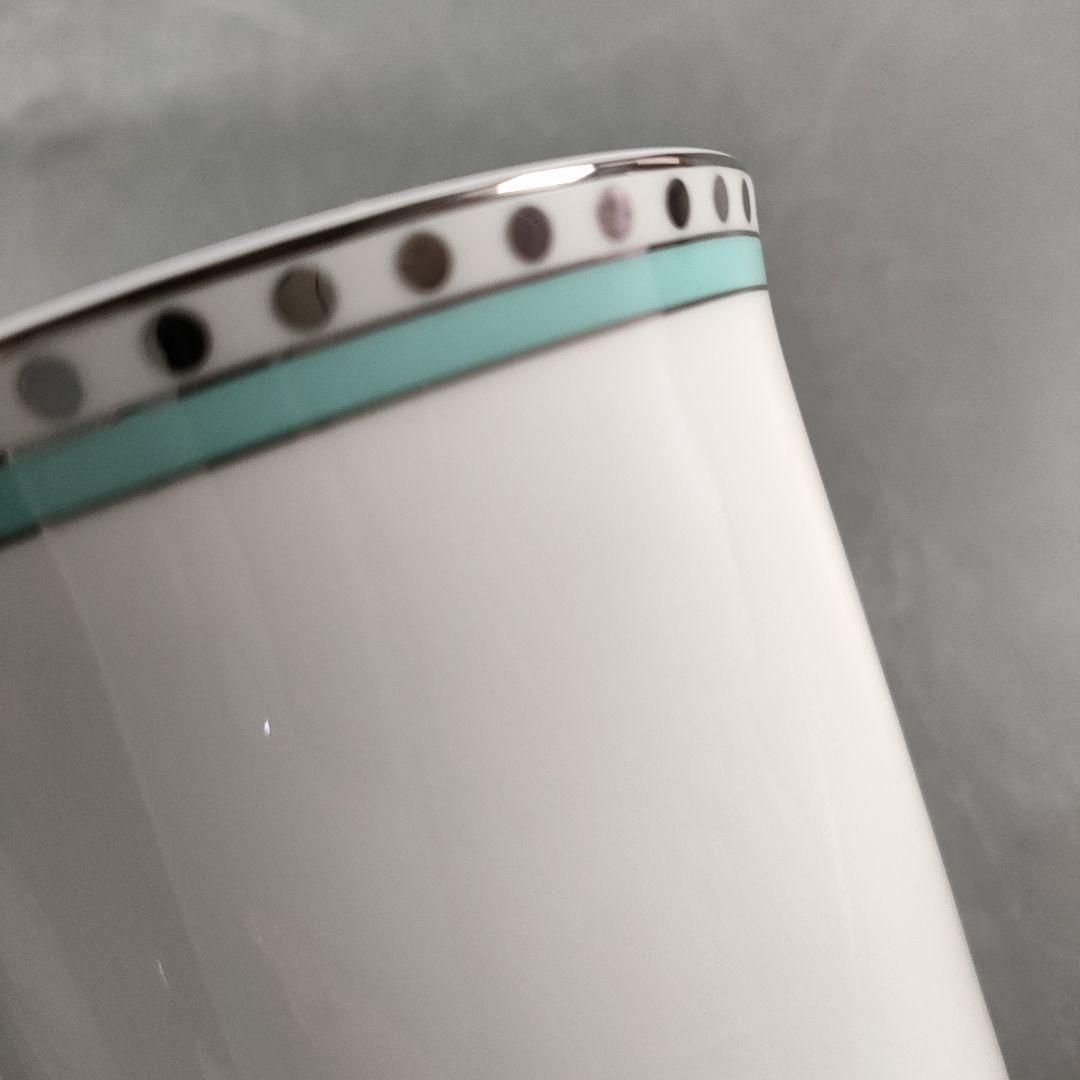 A900-3/TIFFANY＆Co./プラチナ ブルーバンド ペアマグカップ/