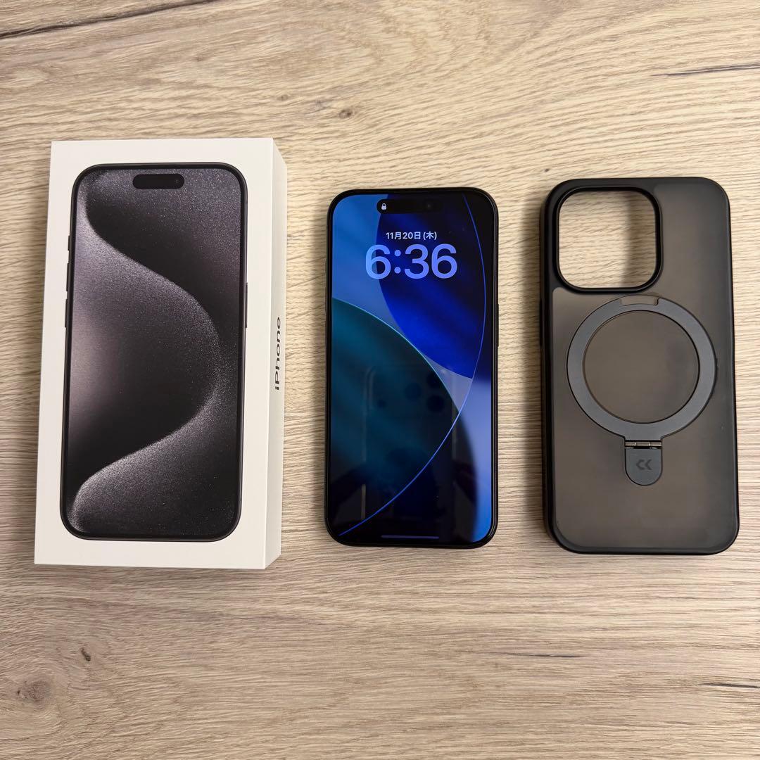iPhone 15 Pro 256GB SIMフリー　ケース付き