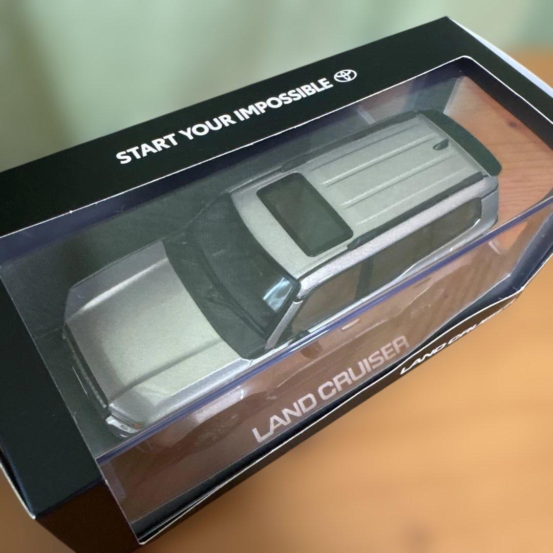 【送料込】 ランドクルーザー 250 シルバー 1/30 ミニカー ランクル