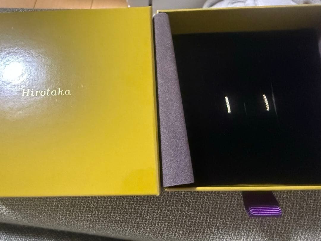 【新品未使用】hirotaka ステープル ダイヤモンド ピアス