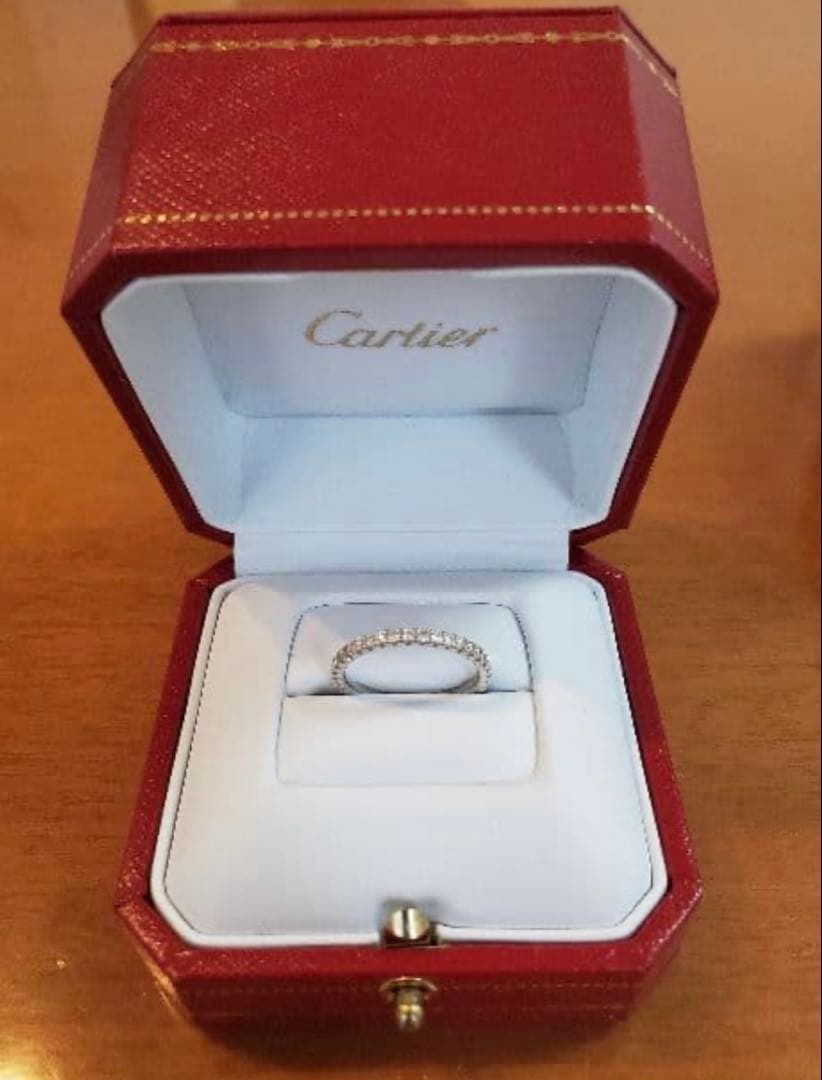 エタンセル　ドゥ　カルティエ　ウェディングリング　２mm 10号　フルエタニティ