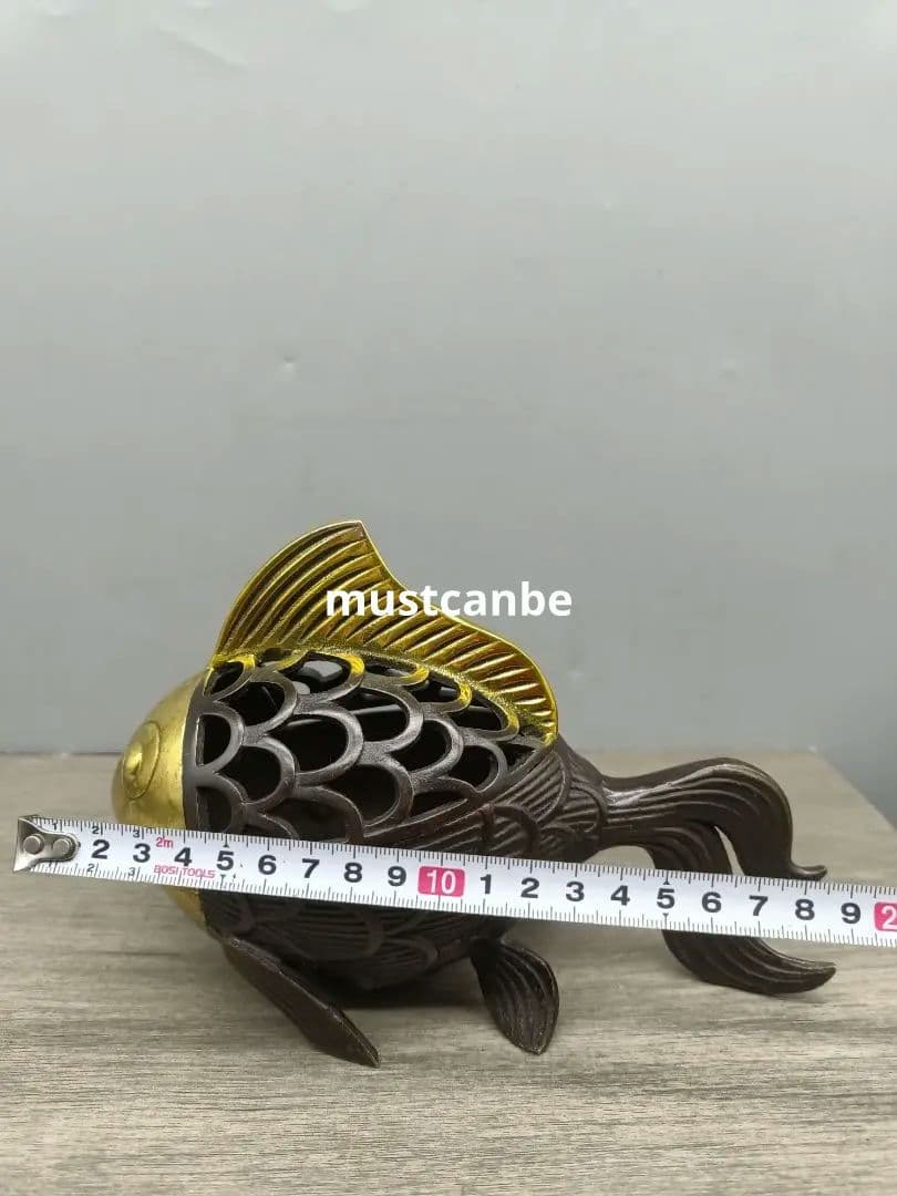 銅製 香炉 金魚薫香炉 室内香炉 茶台香道具 装飾品 工芸品 置物
