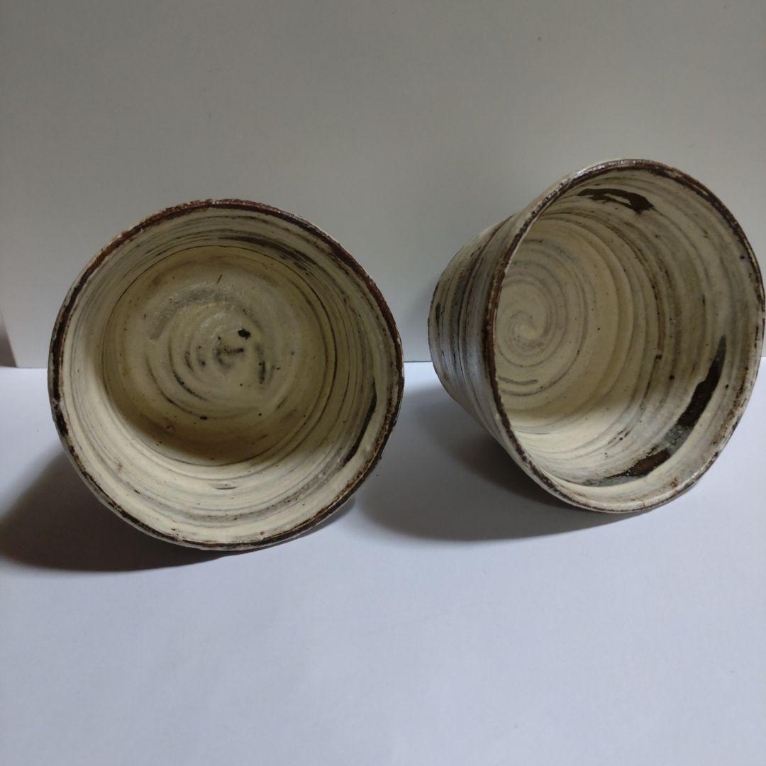 小島淳一　刷毛目蕎麦猪口　二客